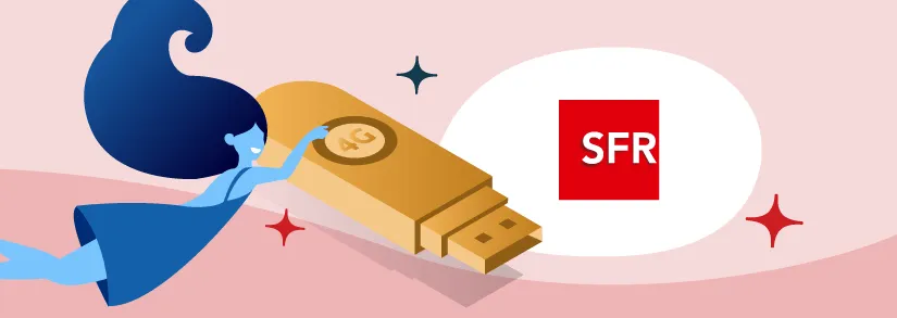 Clé 4G SFR : le forfait internet partout à partir de 3€ par jour
