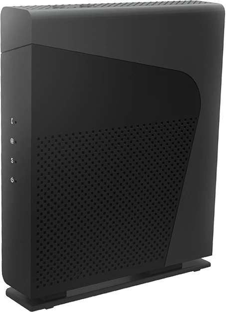 Neufbox NB6VAC SFR ou Box Plus : boîtier noir vertical avec quatre voyants en façade